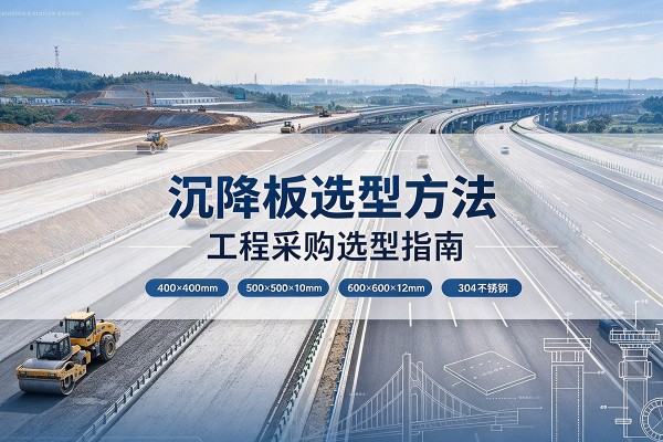 尖扎沉降板选择方法
