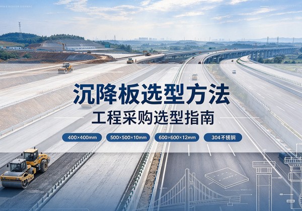 尖扎沉降板选择方法